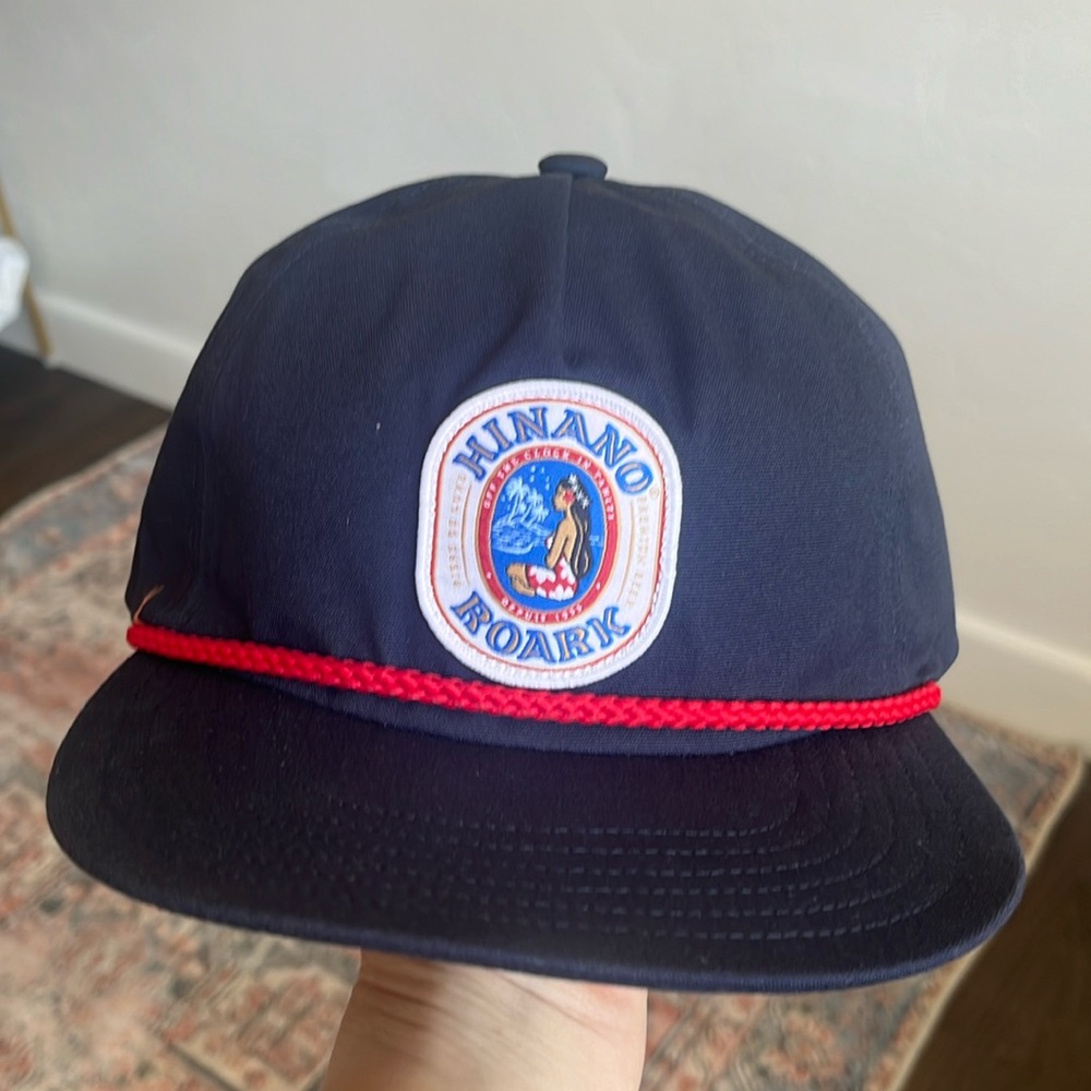 Roark Navy Hat with Red Accent